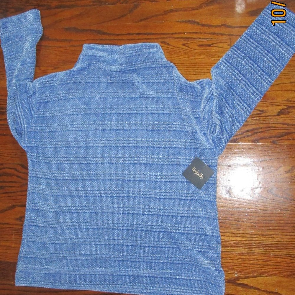 Rafaella XL Textile Stripe Chenille Sweater  NWT